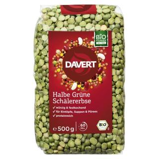 Erbsen grün, halbe Frucht