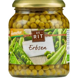 Erbsen im Glas