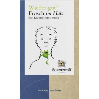 Frosch im Hals